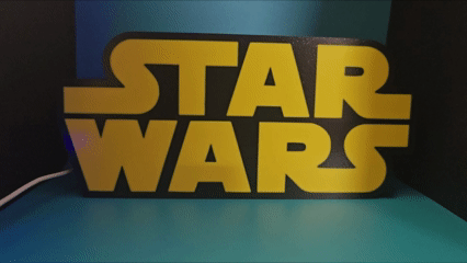 Star Wars Inspired Logo Light Box