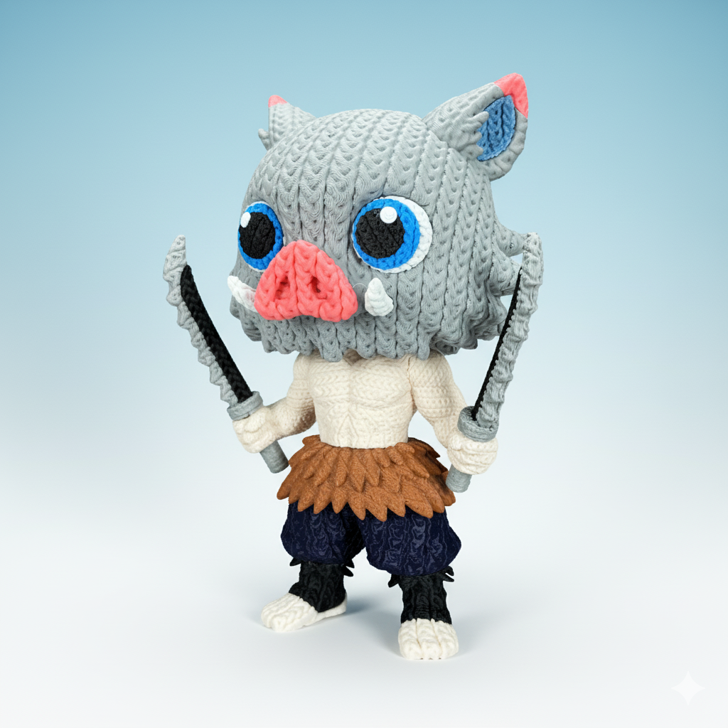 Demon Slayer Knit Figure Collection | 3D Printed Anime Collectibles
