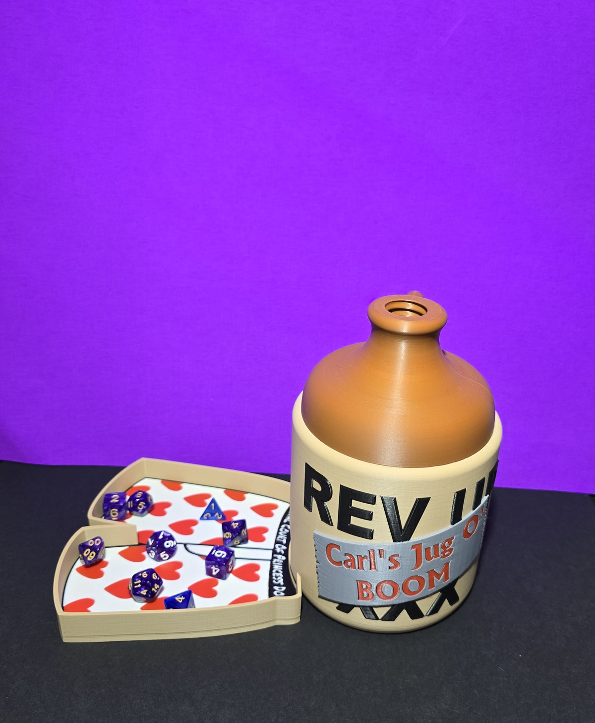 Carl's Jug O' Boom Dice Tower & Boxer Dice Tray
