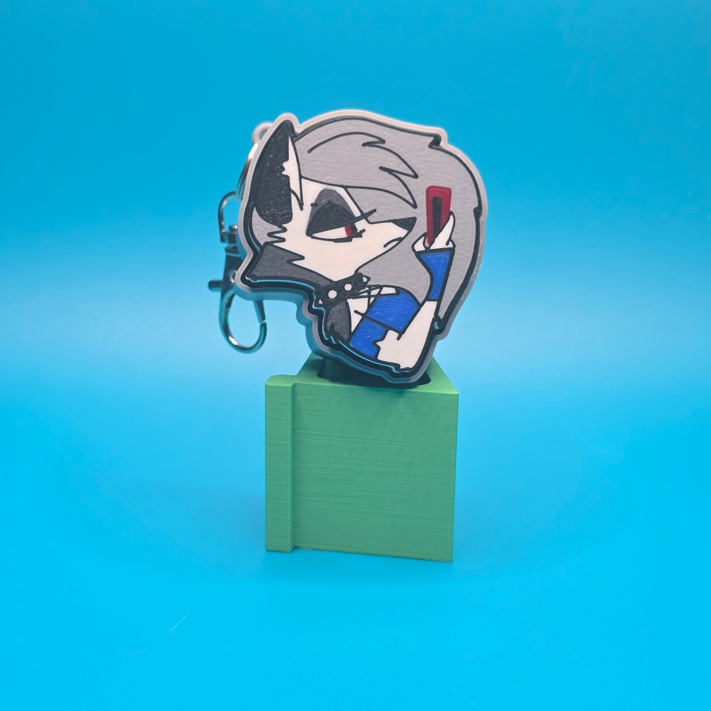 Helluva Boss Inspired Fidget Clicker Keychains