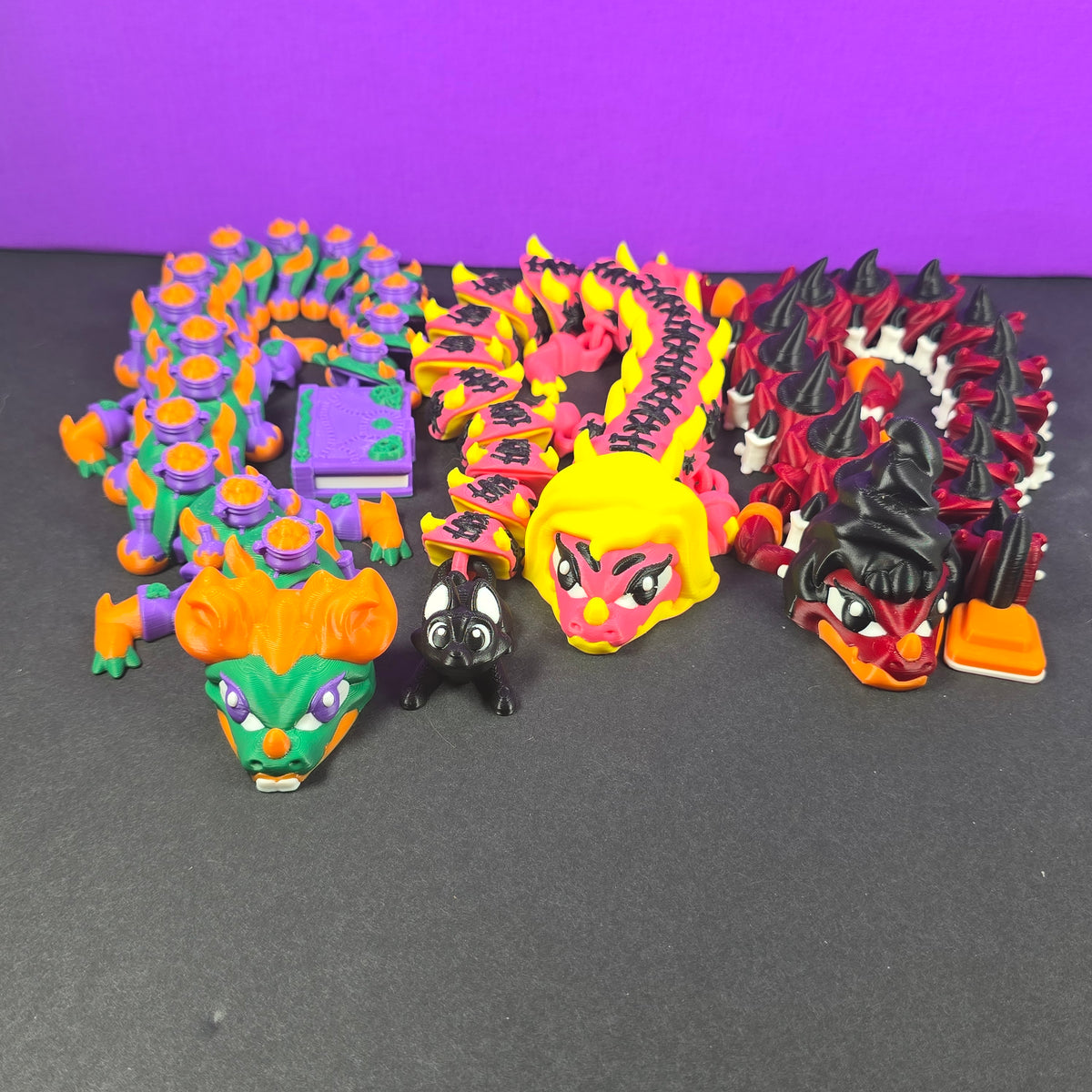 Hocus Pocus Inspired Articulated Dragon: Sanderson Sisters Edition