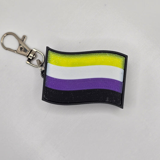 Pride Flag Fidget Clicker Keychains | 3D Printed LGBTQ+ Pride Accessories
